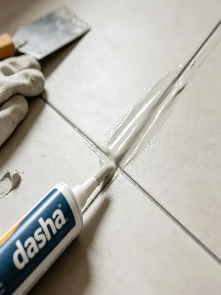 Pool epoxy grout, supporting joint filler for glass bead finishing