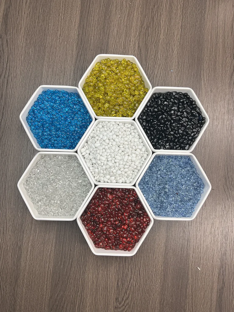 Swimming pool decorative glass beads raw material, multi‑color optional