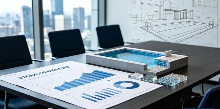 DASHA global swimming pool construction material market trend chart 2026